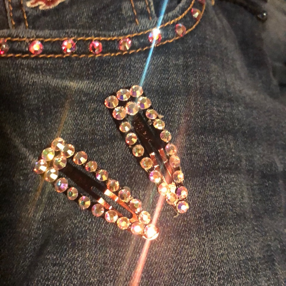 Crystal hair clips
